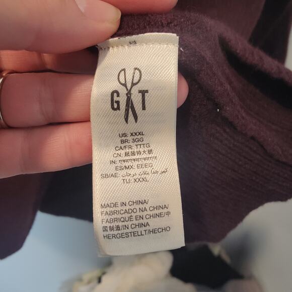 NWT Goodthreads Men's Sz XXXL Burgundy 100% Lambswool Pullover Crew Neck Sweater - Picture 4 of 4